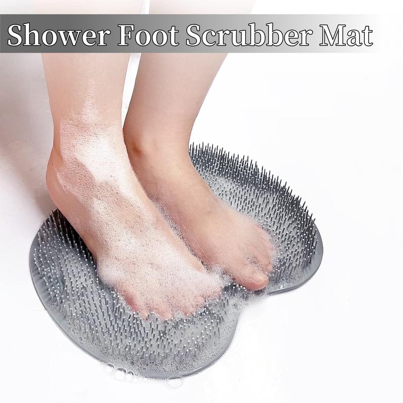 Almohadilla de Silicona para Baño – Exfoliante con Ventosas, Ideal para Espalda y Pies